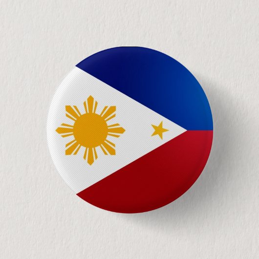 Badge Rond 2,50 Cm Bouton de drapeau de Philippines (Devant)