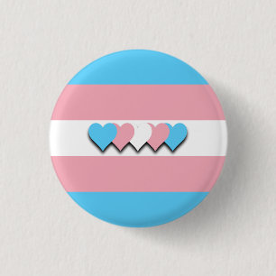 Badge Rond 2,50 Cm Bouton de drapeau de transsexuel