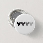 Badge Rond 2,50 Cm Bouton de effacement de coeurs (Devant & derrière)