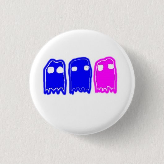Badge Rond 2,50 Cm Bouton de fantômes (Devant)
