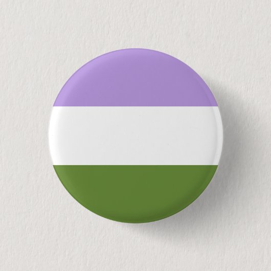 Badge Rond 2,50 Cm Bouton de fierté de Genderqueer (Devant)