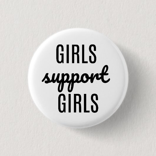 Badge Rond 2,50 Cm Bouton de filles de soutien de filles (Devant)
