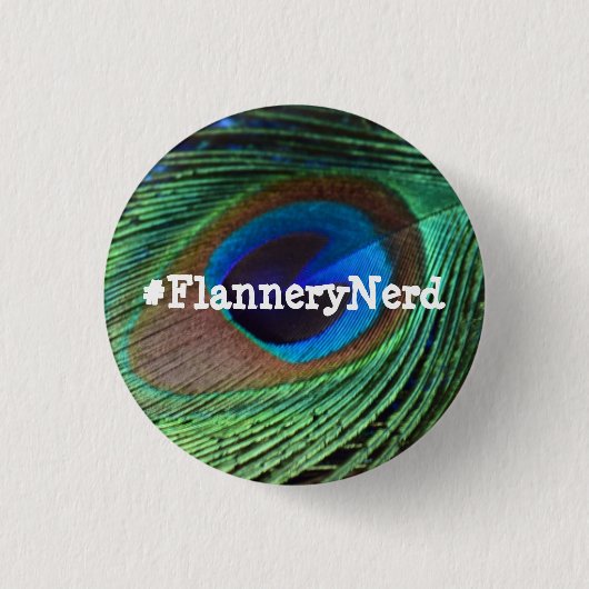 Badge Rond 2,50 Cm Bouton de Flannery O'Connor (Devant)