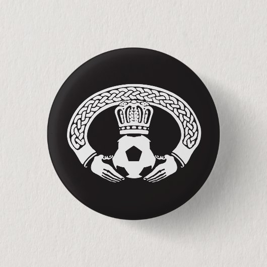 Badge Rond 2,50 Cm Bouton de FOF "Claddagh" Pinback (Devant)