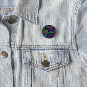 Badge Rond 2,50 Cm Bouton de fusion cérébrale
