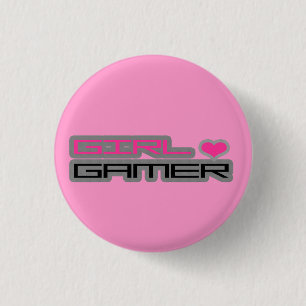 Badge Rond 2,50 Cm Bouton de Gamer de fille