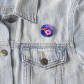 Badge Rond 2,50 Cm Bouton de Gerbera Daisies (En situation)
