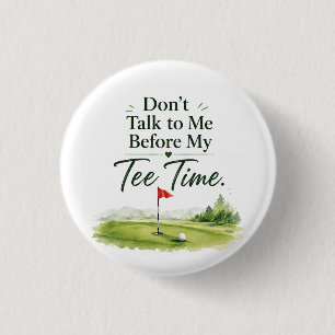 Badge Rond 2,50 Cm Bouton de golf Épingle Humour golfeur impertinent