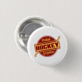 Badge Rond 2,50 Cm Bouton de grand-mère de hockey (Devant & derrière)
