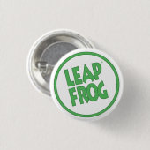 Badge Rond 2,50 Cm Bouton de grenouille de saut (Devant & derrière)