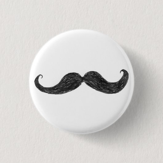 Badge Rond 2,50 Cm Bouton de Hans Moostache d'équipe (Devant)