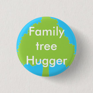 Badge Rond 2,50 Cm Bouton de hugger d'arbre généalogique