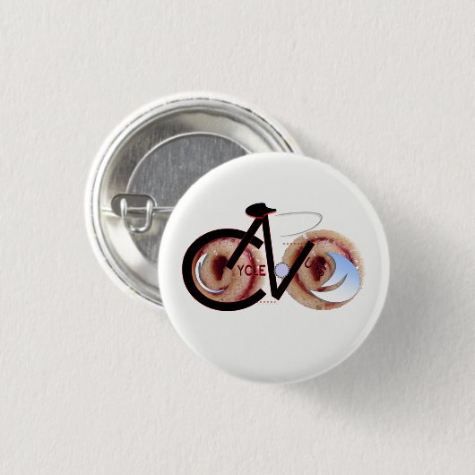 Badge Rond 2,50 Cm Bouton de JellyRoll de CycleNuts (Devant & derrière)