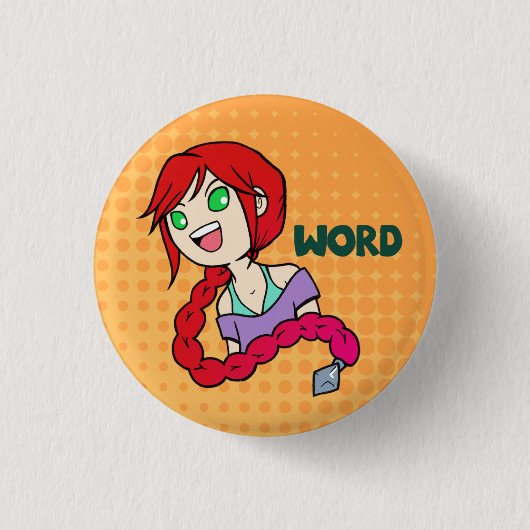 Badge Rond 2,50 Cm Bouton de Jez (Devant)