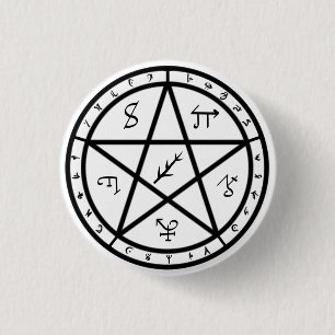 Badge Rond 2,50 Cm Bouton de joint - noir sur le blanc