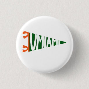 Badge Rond 2,50 Cm Bouton de jour de match U Miami