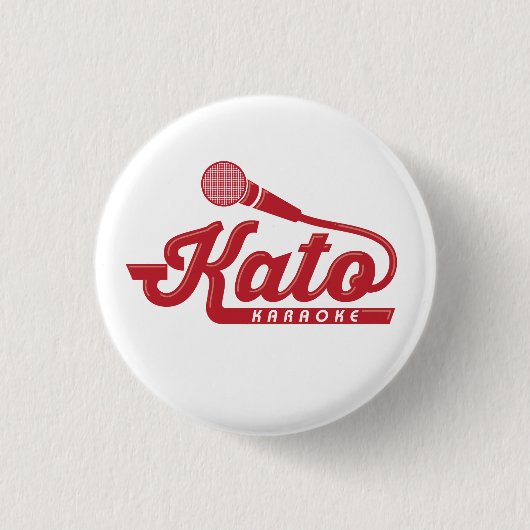 Badge Rond 2,50 Cm Bouton de karaoke de Kato (Devant)