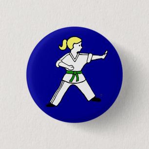 Badge Rond 2,50 Cm Bouton de Karate Kid 12