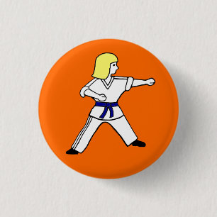 Badge Rond 2,50 Cm Bouton de Karate Kid 14