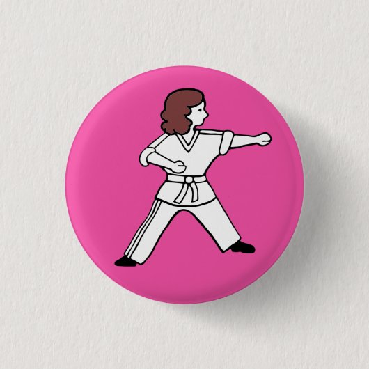Badge Rond 2,50 Cm Bouton de Karate Kid 16 (Devant)