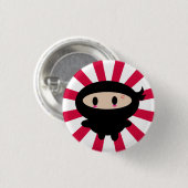 Badge Rond 2,50 Cm Bouton de Kawaii Ninja (Devant & derrière)
