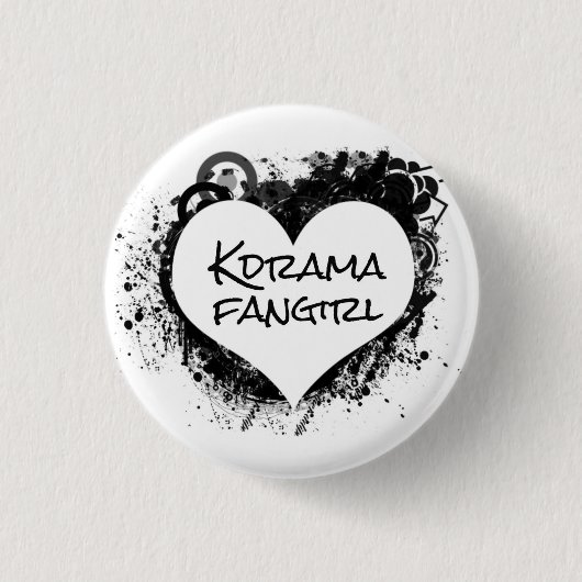 Badge Rond 2,50 Cm Bouton de Kdrama Fangirl (Devant)