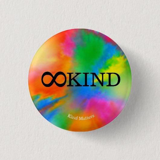 Badge Rond 2,50 Cm bouton de ∞KIND (Devant)