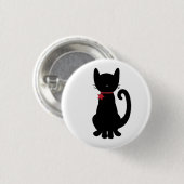 Badge Rond 2,50 Cm Bouton de Kitty (Devant & derrière)