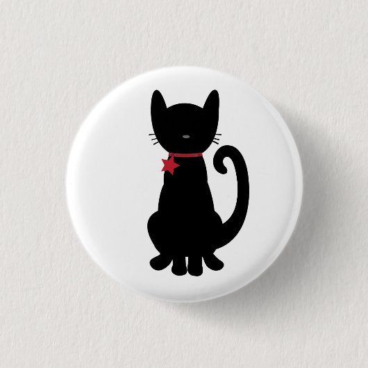 Badge Rond 2,50 Cm Bouton de Kitty (Devant)