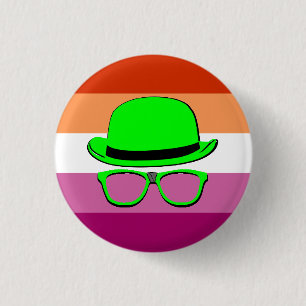 Badge Rond 2,50 Cm Bouton de la fierté lesbienne de Dork Night