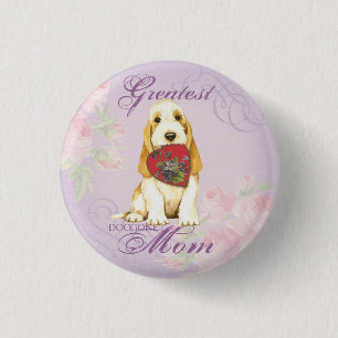 Badge Rond 2,50 Cm Bouton de la maman du coeur de GBGV
