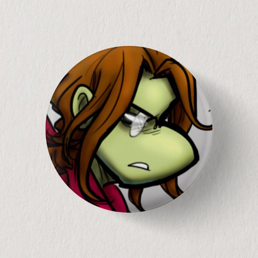 Badge Rond 2,50 Cm Bouton de Larry (Devant)