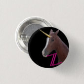 Badge Rond 2,50 Cm bouton de licorne (Devant & derrière)