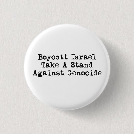 Badge Rond 2,50 Cm Bouton de l'Israël de boycott (Devant)