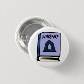 Badge Rond 2,50 Cm Bouton de livre de Rem Koolhaas Junkspace (Devant & derrière)