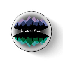 "Bouton de logo d'une vision artistique"