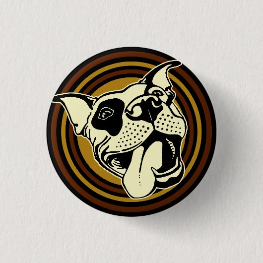 Badge Rond 2,50 Cm bouton de louie (Devant)