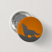 Badge Rond 2,50 Cm Bouton de loup d'hurlement (Devant & derrière)