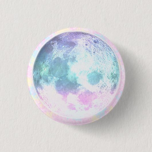 Badge Rond 2,50 Cm Bouton de lune (Devant)