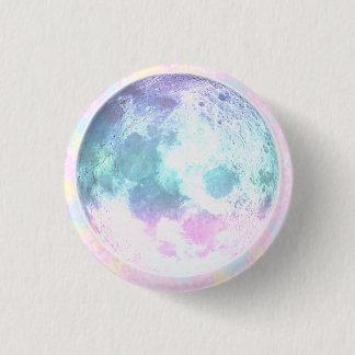 Badge Rond 2,50 Cm Bouton de lune