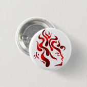 Badge Rond 2,50 Cm Bouton de lutin du feu (Devant & derrière)