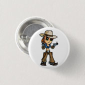 Badge Rond 2,50 Cm Bouton de manieur de pistolet (Devant & derrière)