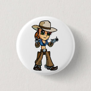Badge Rond 2,50 Cm Bouton de manieur de pistolet