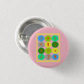 Badge Rond 2,50 Cm Bouton de maths fou (Devant & derrière)