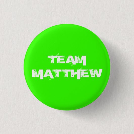 Badge Rond 2,50 Cm Bouton de MATTHEW d'ÉQUIPE (Devant)