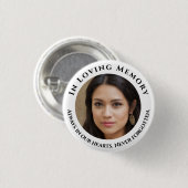Badge Rond 2,50 Cm Bouton de mémoire d'amour photo (Devant & derrière)
