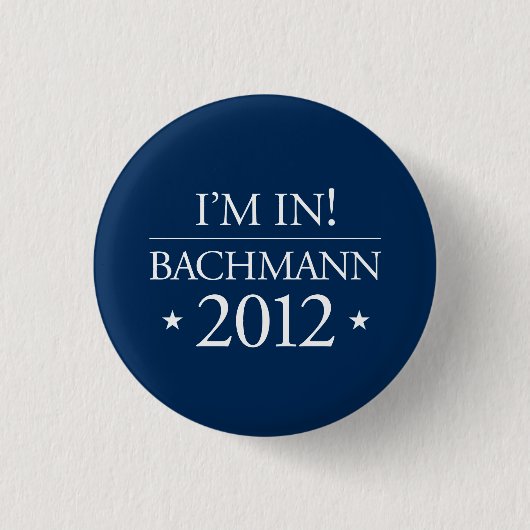 Badge Rond 2,50 Cm Bouton de Michele Bachmann 2012 (Devant)