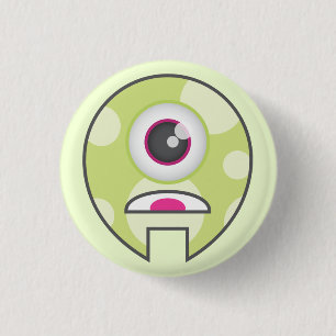 Badge Rond 2,50 Cm Bouton de monstre : Cyclopes