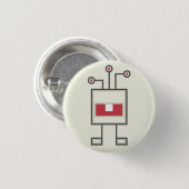 Badge Rond 2,50 Cm Bouton de monstre : Robot (Devant & derrière)