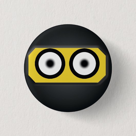 Badge Rond 2,50 Cm Bouton de Ninja (Devant)